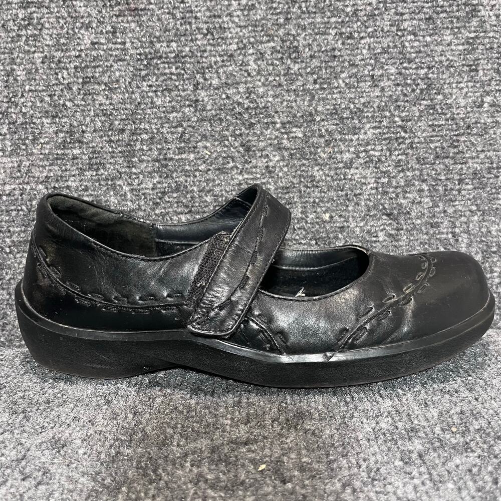 Ziera Black Leather Gummibear Mary Jane Comfort Shoes Orthotic Strap Womens 10